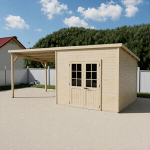 Abri jardin avec bucher BAC3030MPB28