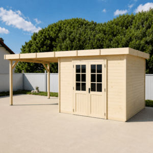 Abri jardin avec bucher BAC3030BTP28